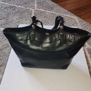 Coach Carly Pebbled Leather Tote.